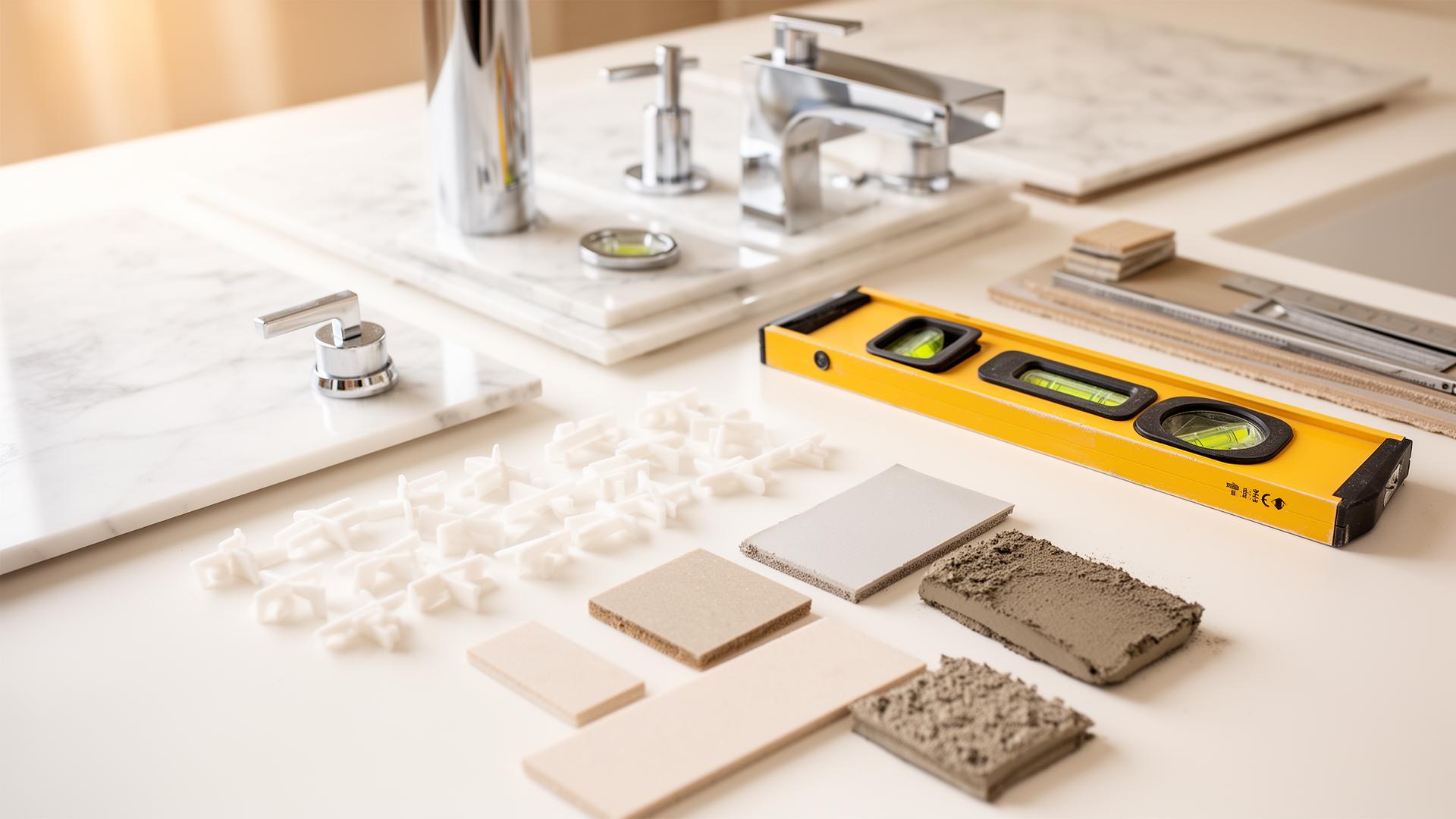Tile and bathroom renovation tools used by Aksel Tile & Bath in Peterborough, Ontario