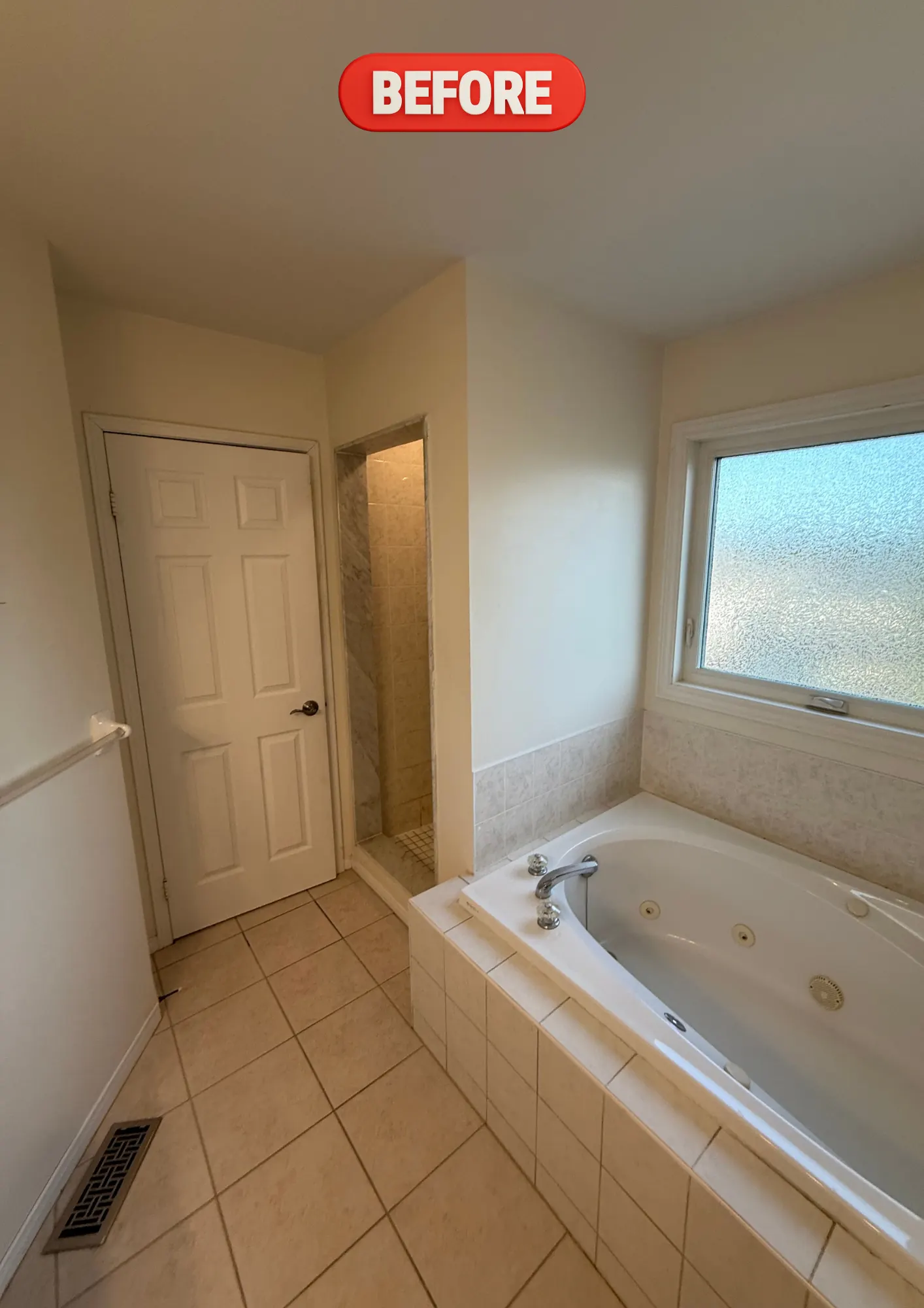 Walk-In Shower Refresh — before